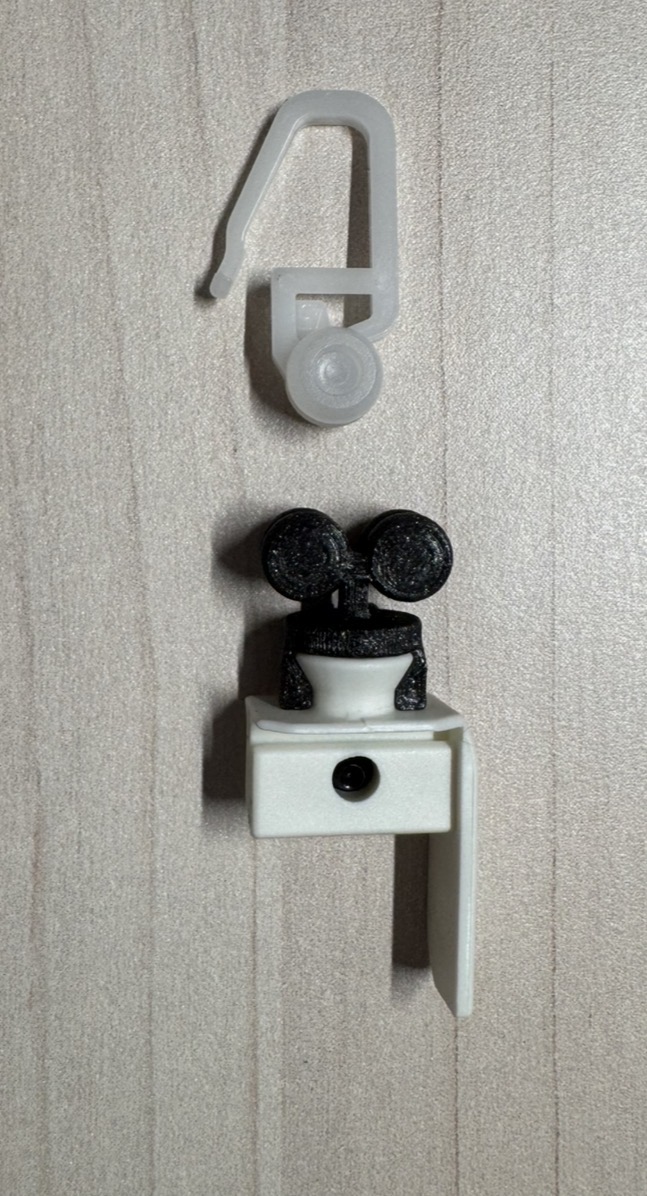 Adapter Ikea Vidga <=> classical curtain rail