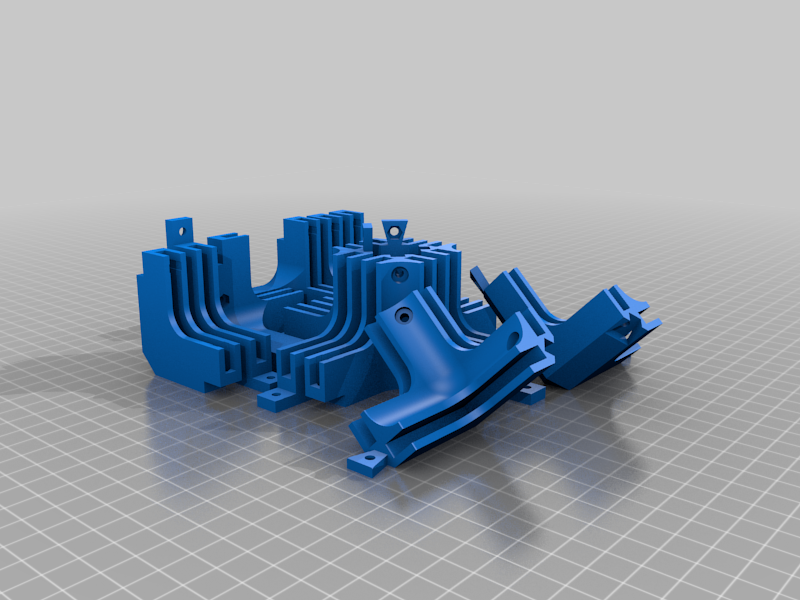 Miniatura 2 do modelo 3D Modular 3D-printer enclosure fully printed