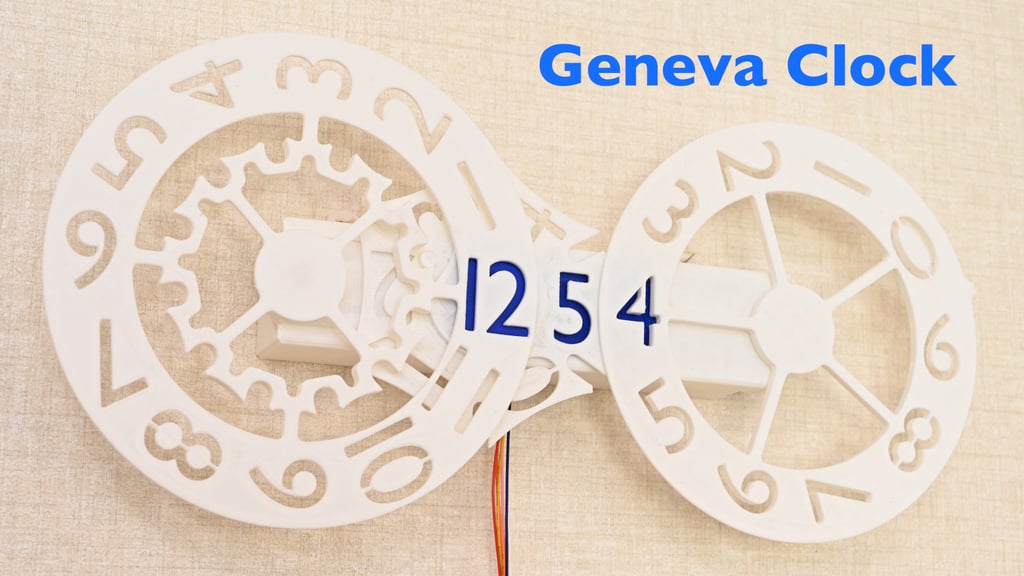 Miniatura 2 do modelo 3D Digital Geneva Clock