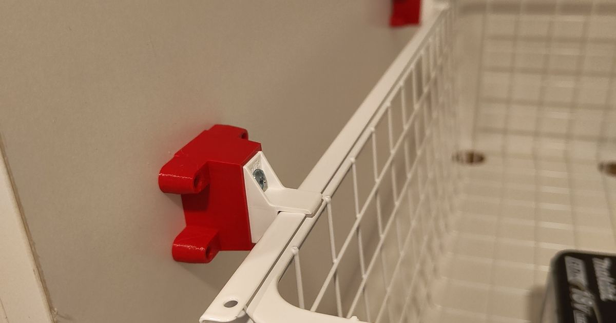 Elfa slide rail extender by Jussi Download free STL model