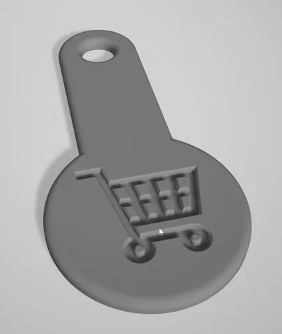 Einkaufswagen-Chip für den Schlüsselbund