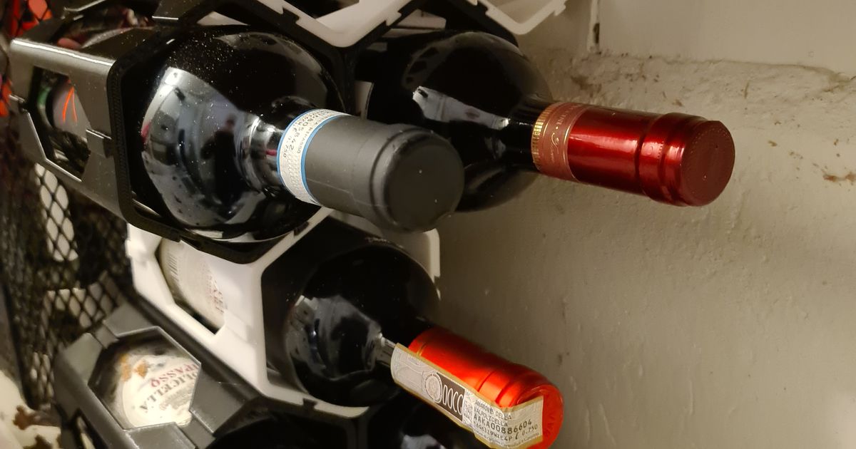 Modular Wine Rack by Johan, Download free STL model
