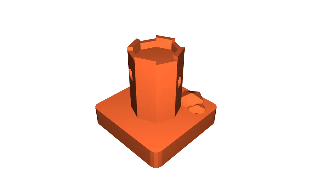 Low Poly Tower by Natedaprinter | Download free STL model | Printables.com