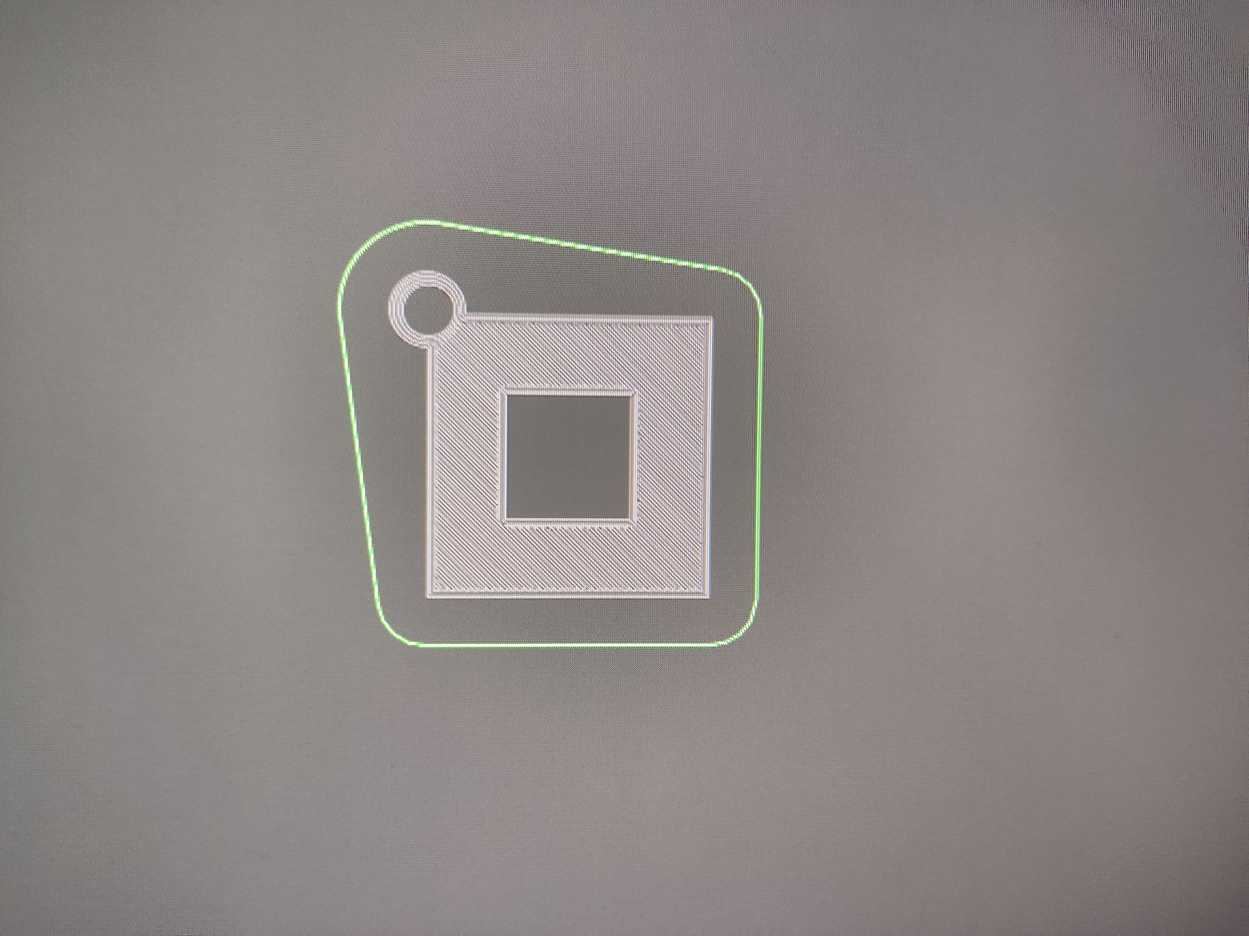 Roblox logo keychain