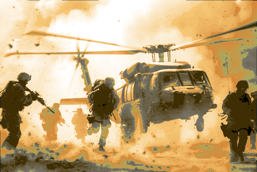BlackHawk down scene "Filament Painting"