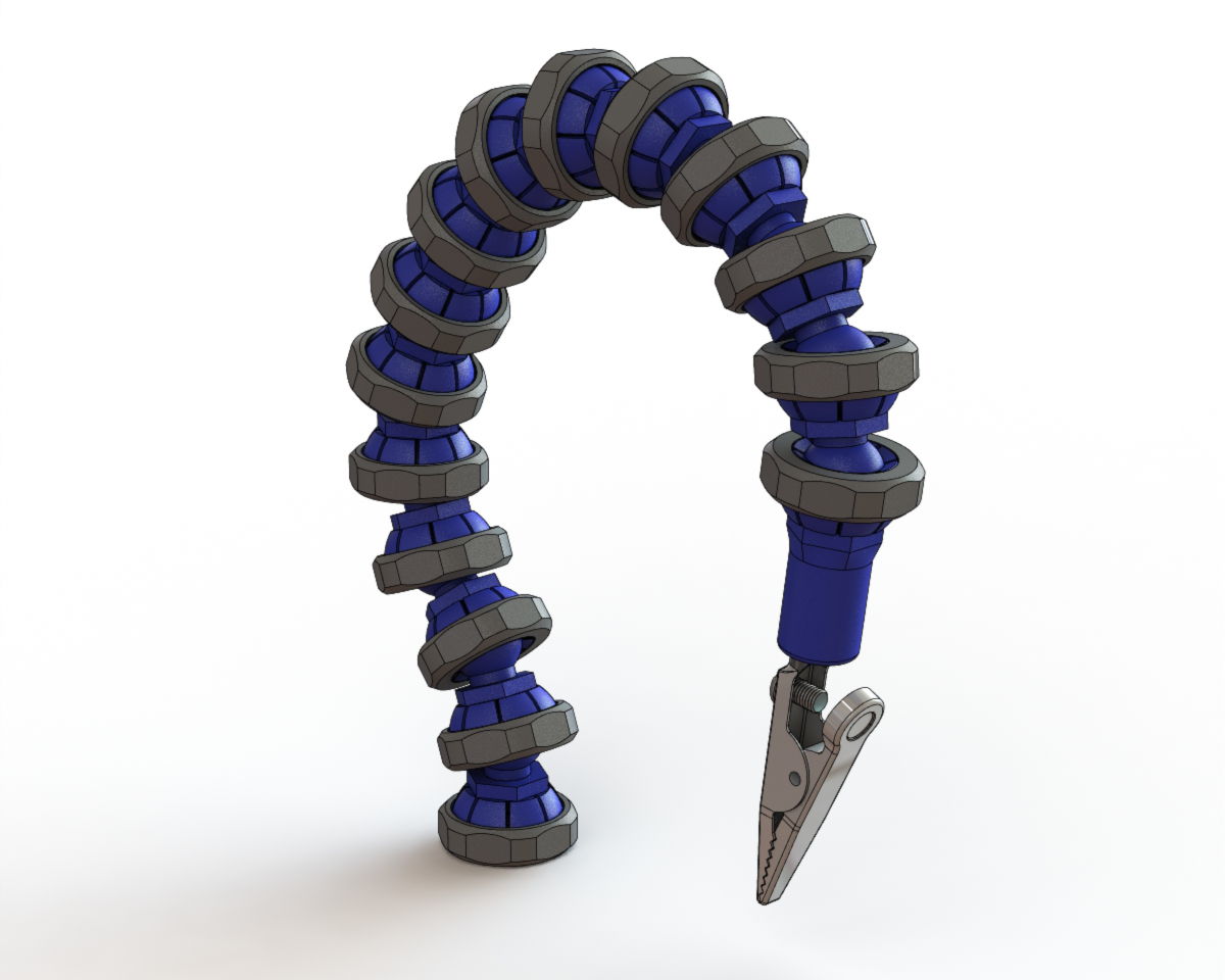 Miniatura 10 do modelo 3D Locking ball and socket arm