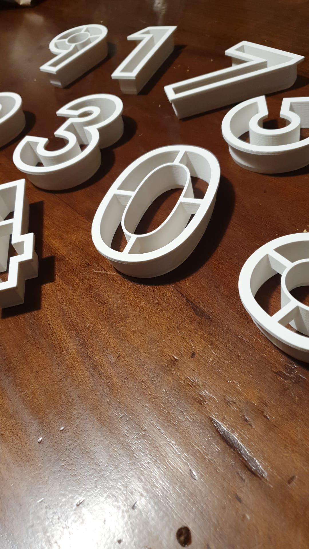 Pastry cutters Numbers