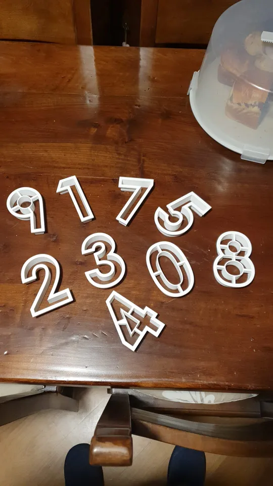 Pastry cutters Numbers by TheGabbo26 | Download free STL model ...