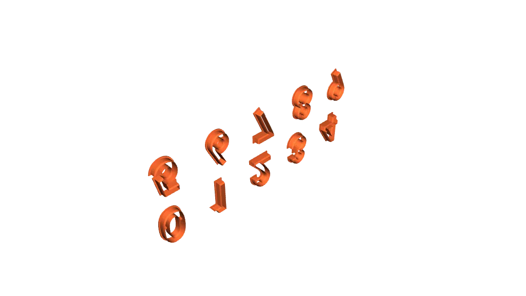 Pastry cutters Numbers by TheGabbo26 | Download free STL model ...