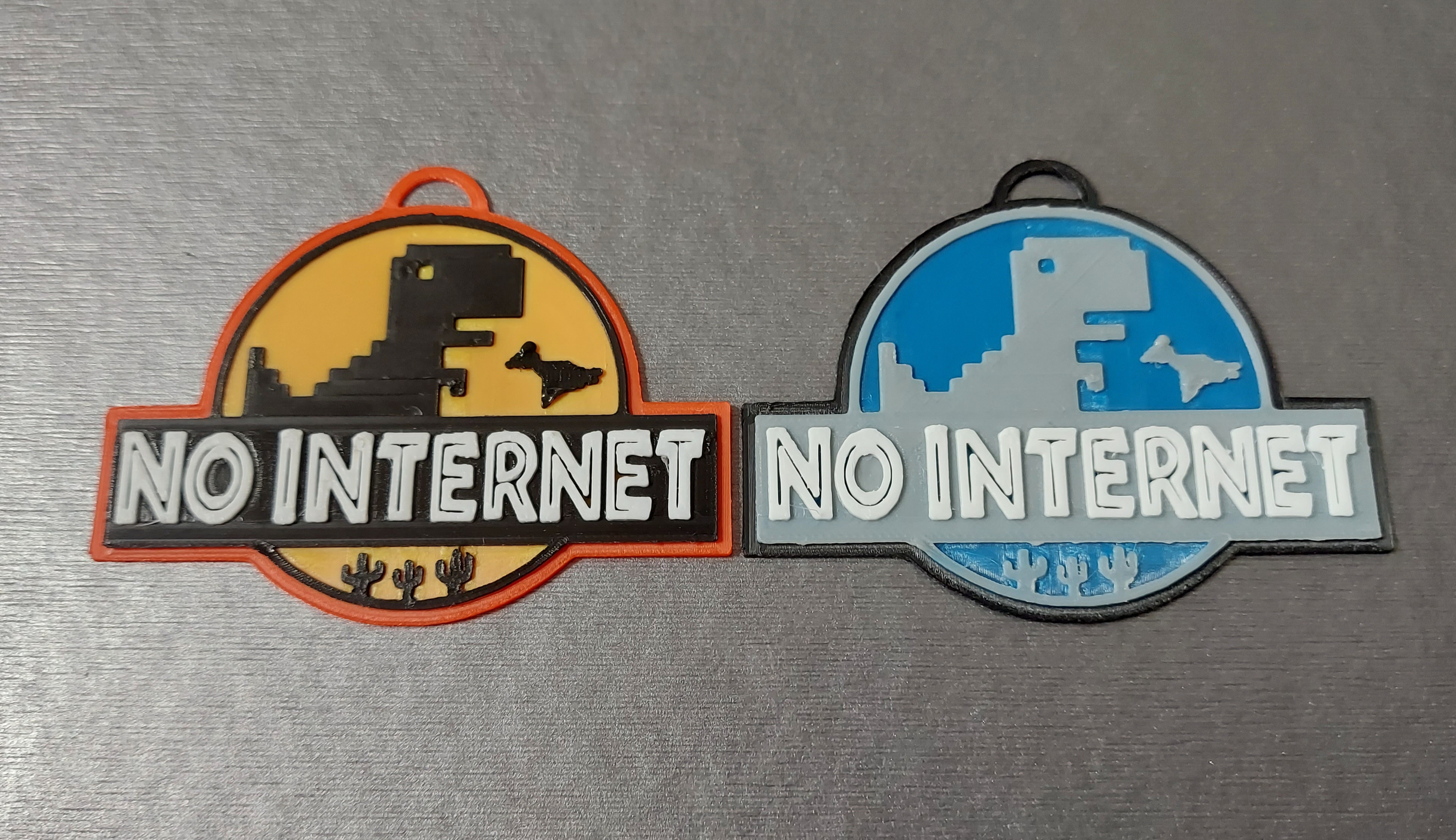 Miniatura 4 do modelo 3D No Internet Keychain