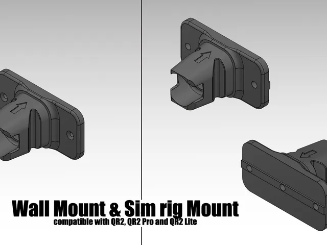 Wall Mount & Sim rig mount compatible with QR2 / QR2 pro / QR2 Lite