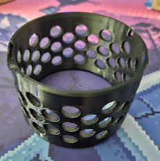 Polymaker, Overture and Duramic Cardboard Spool Adapter - Cheese Grater Edition 3D model thumbnail