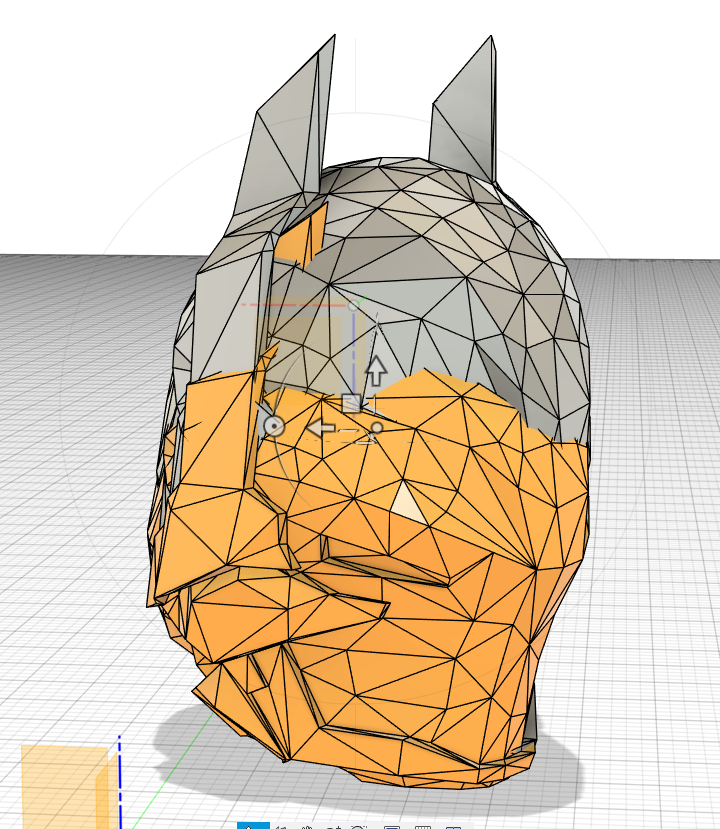 Arkham Night Helmet for Lego Minifigures