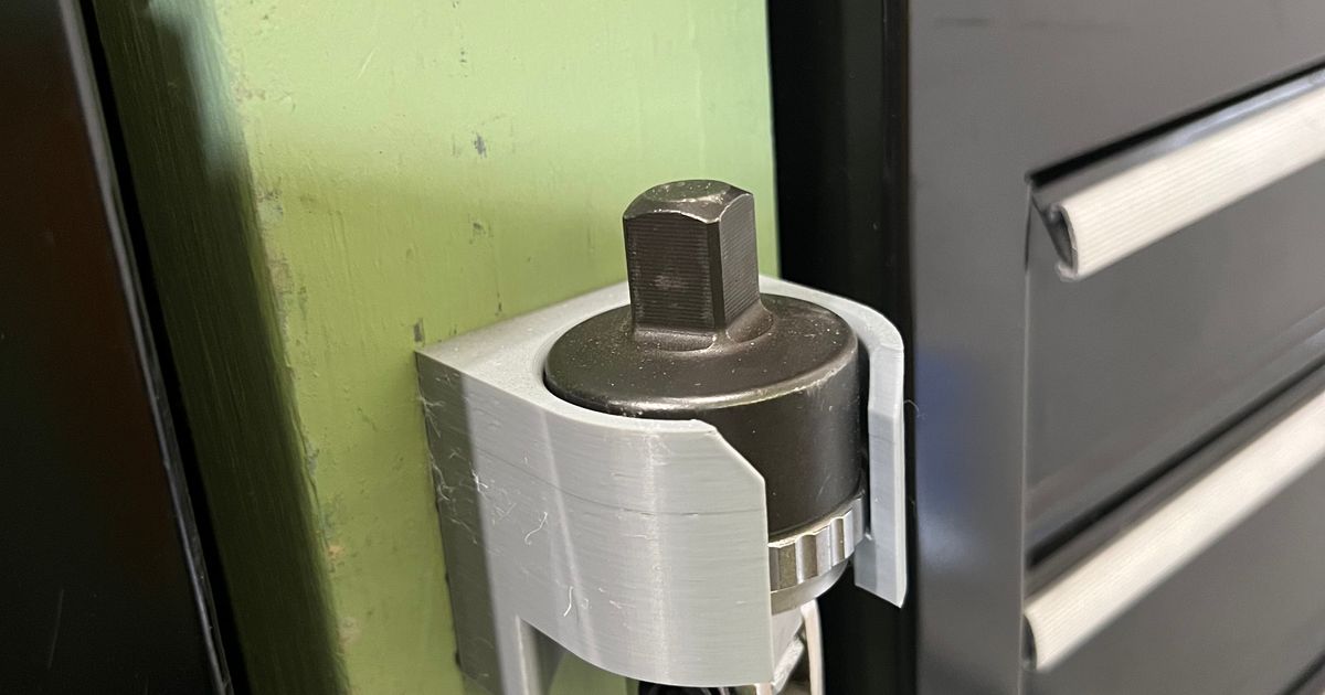 Husky 23" Ratcheting Breaker Bar Storage Wall Holder by QuadView