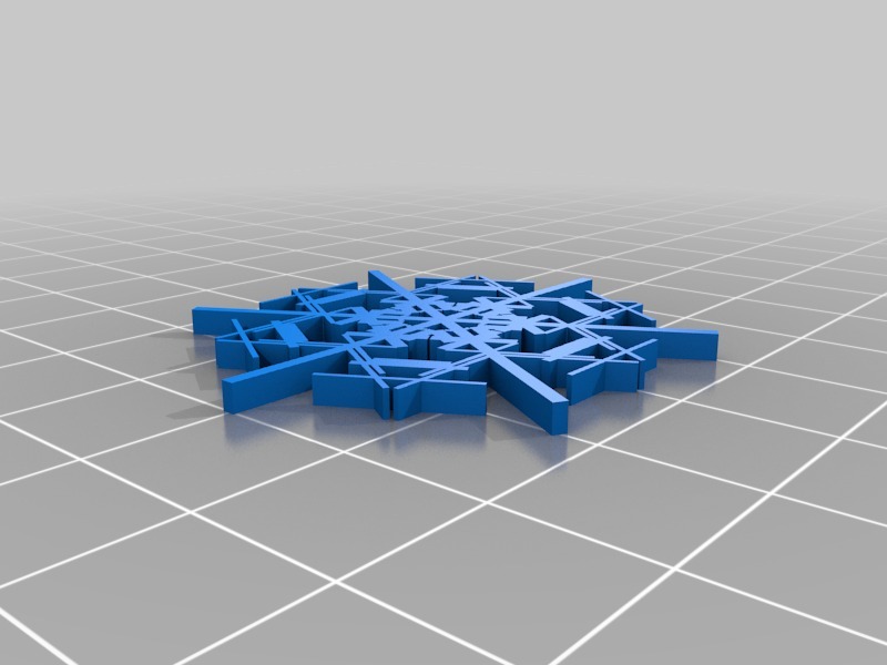 Miniatura 7 do modelo 3D Parametric Snowflake Generator