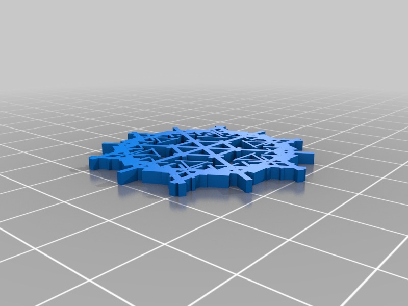 Miniatura 3 do modelo 3D Parametric Snowflake Generator