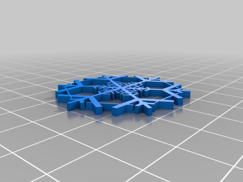 Miniatura 4 do modelo 3D Parametric Snowflake Generator