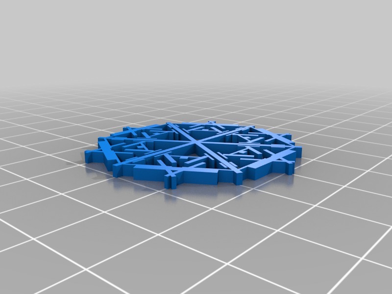 Miniatura 6 do modelo 3D Parametric Snowflake Generator