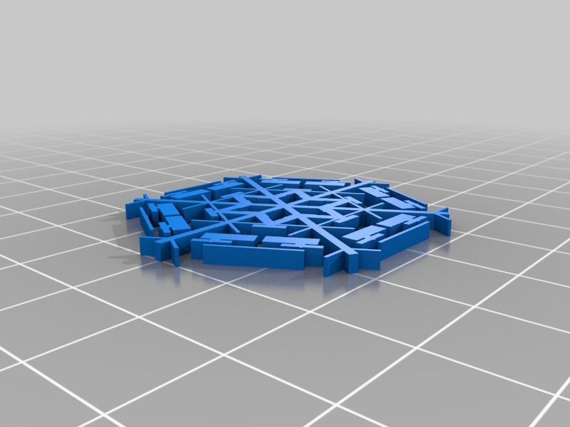 Miniatura 8 do modelo 3D Parametric Snowflake Generator