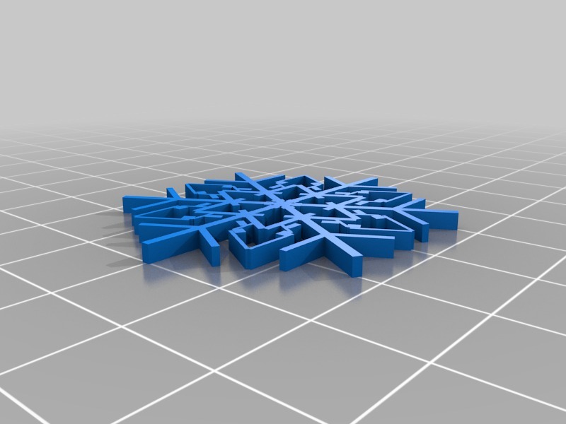 Miniatura 9 do modelo 3D Parametric Snowflake Generator