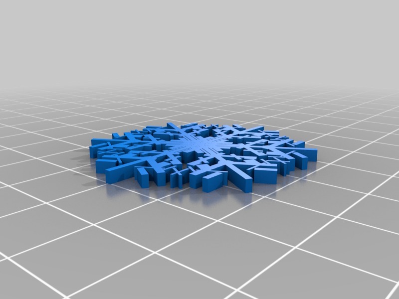 Miniatura 10 do modelo 3D Parametric Snowflake Generator