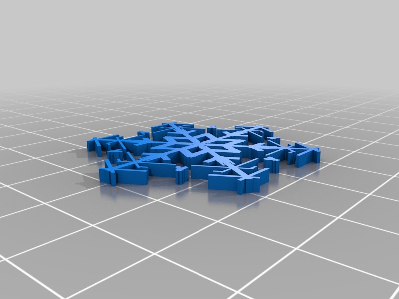 Miniatura 11 do modelo 3D Parametric Snowflake Generator