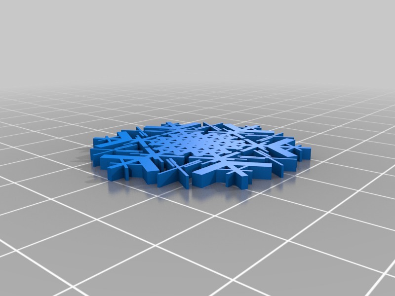 Miniatura 15 do modelo 3D Parametric Snowflake Generator