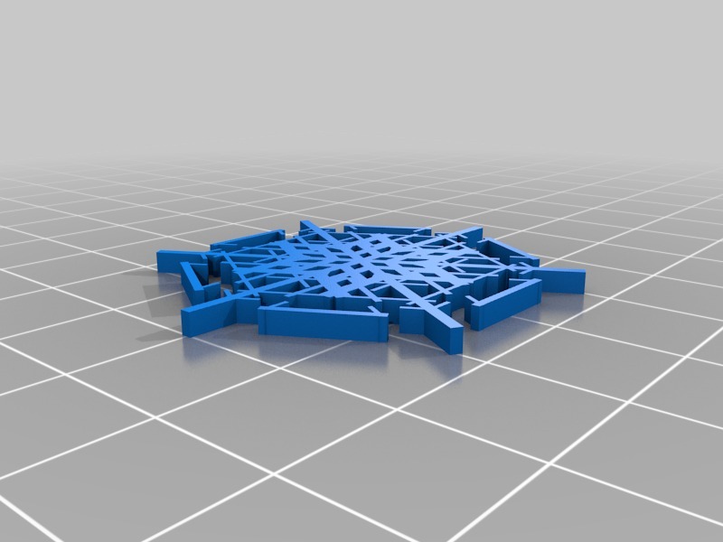 Miniatura 16 do modelo 3D Parametric Snowflake Generator