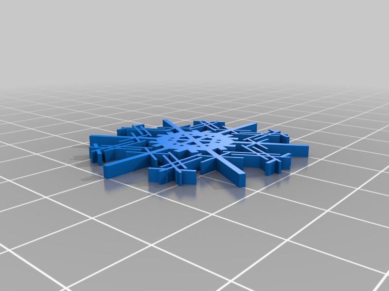 Miniatura 18 do modelo 3D Parametric Snowflake Generator