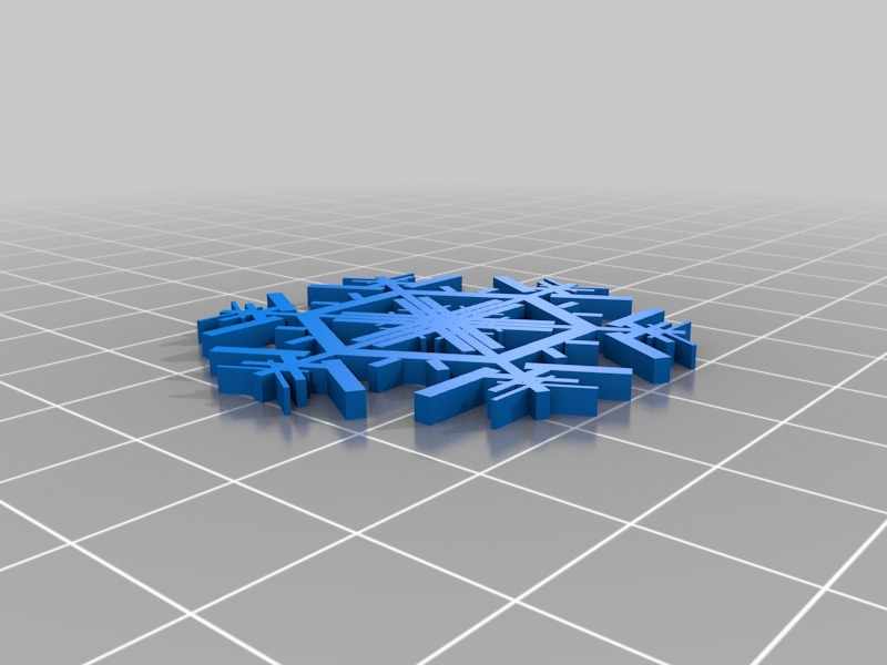 Miniatura 20 do modelo 3D Parametric Snowflake Generator