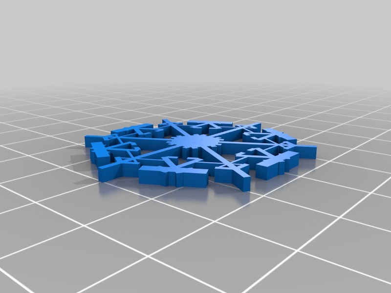 Miniatura 24 do modelo 3D Parametric Snowflake Generator