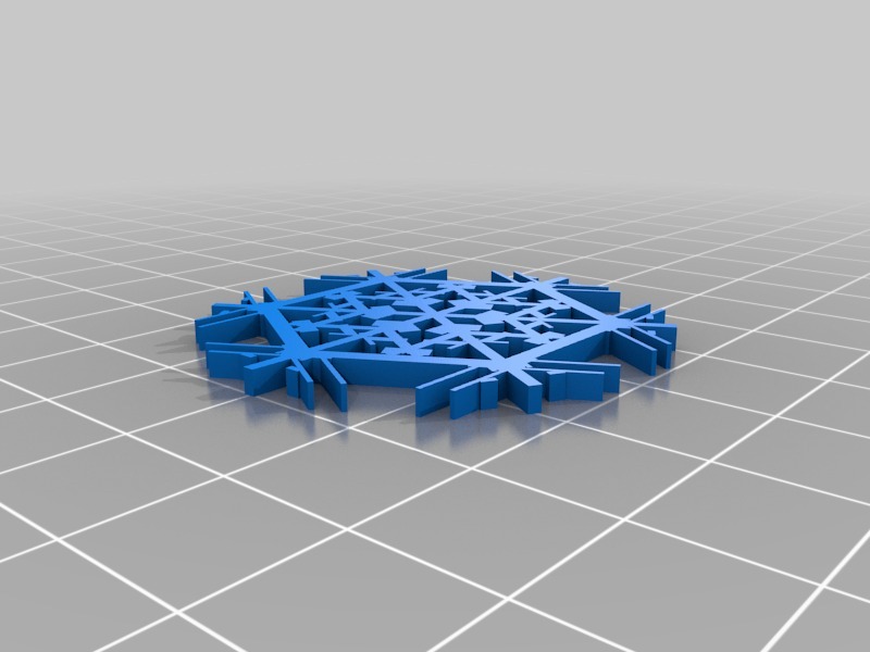Miniatura 25 do modelo 3D Parametric Snowflake Generator