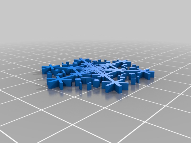 Miniatura 26 do modelo 3D Parametric Snowflake Generator