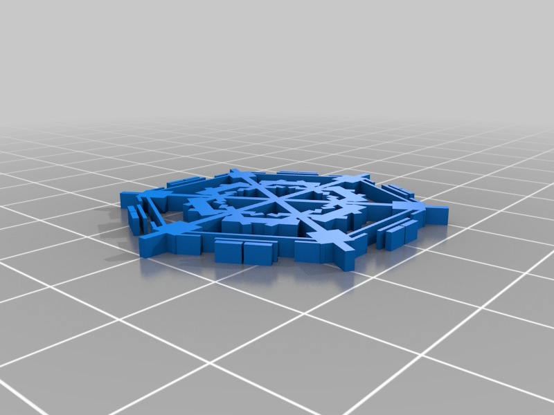 Miniatura 27 do modelo 3D Parametric Snowflake Generator