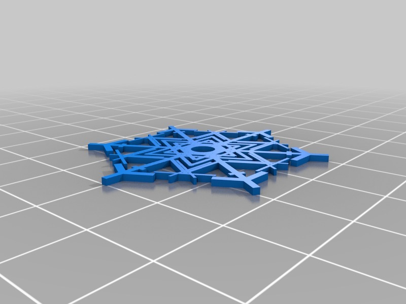 Miniatura 32 do modelo 3D Parametric Snowflake Generator