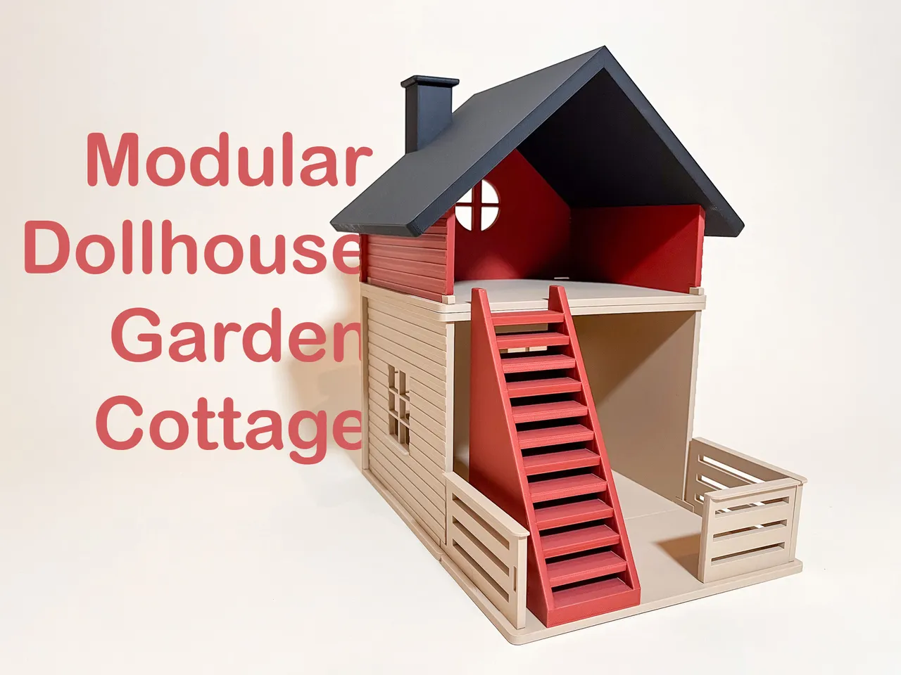 A Modular Garden House for Dolls by made by printing Printables