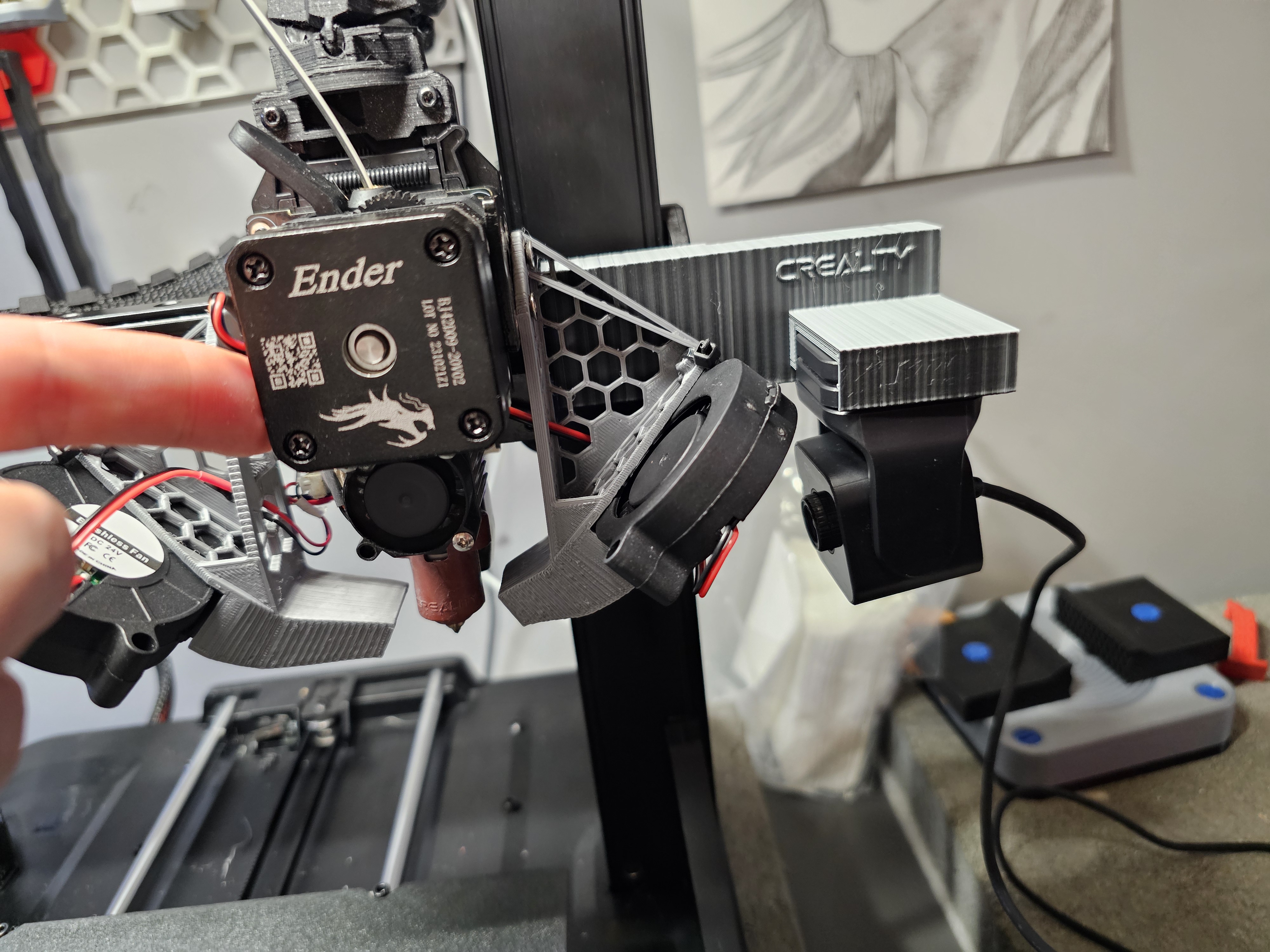 Further Nebula Camera Mount in X Axis for Ender 3 V3 KE