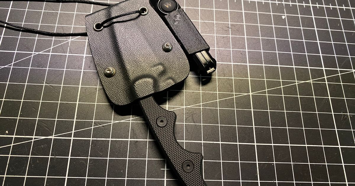 EDC Taschenlampen Halterung für FOX NECK II Neckknife mit WUBEN G1 LED ...