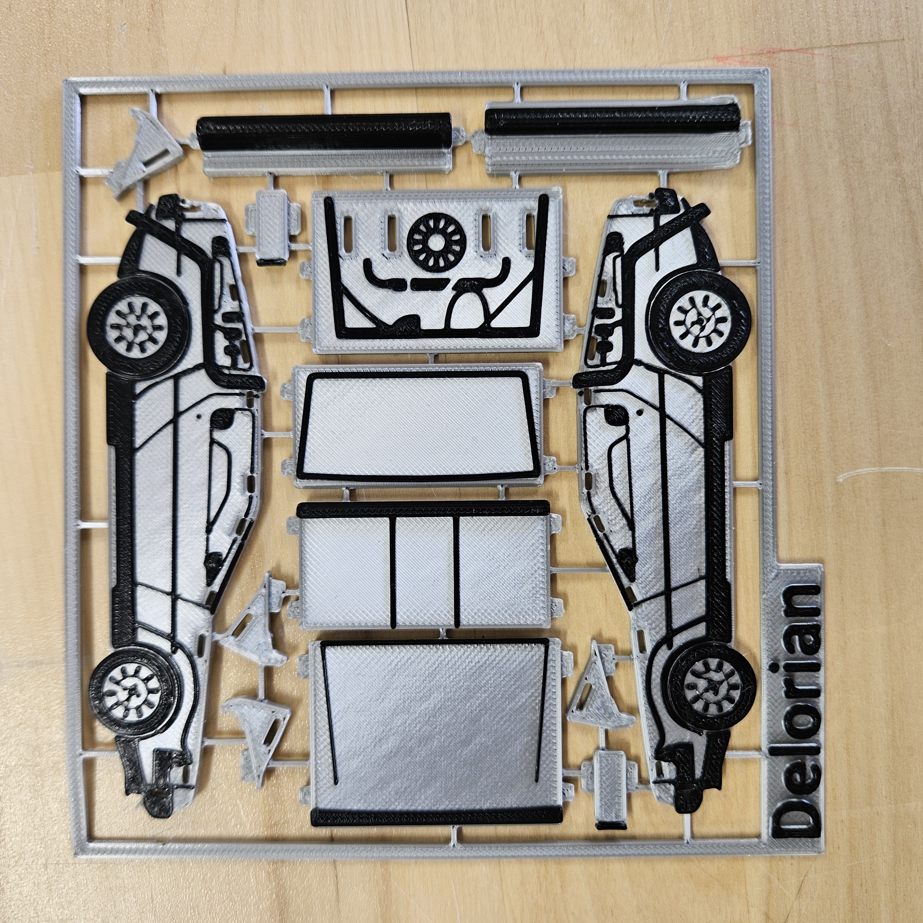 Delorean Back to the Future Kit Card 3D model thumbnail