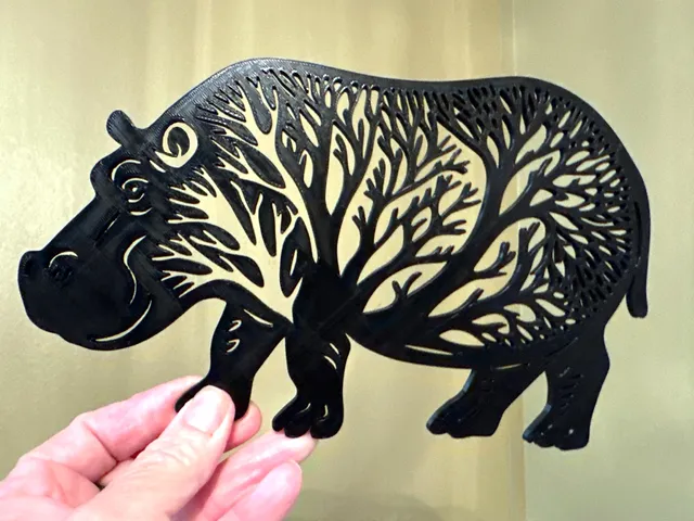 Hippopotamus. Wallart