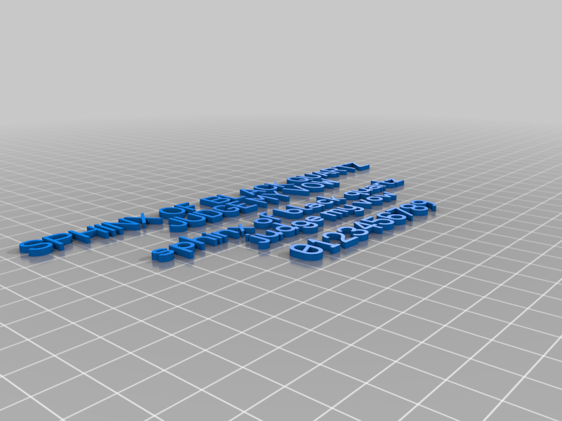 Pointilised OpenSCAD Font by gringer | Download free STL model ...