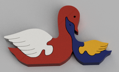 Puzzle Cisne Zoo de ensueño
