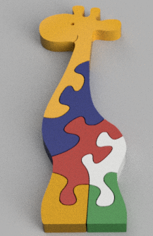 Puzzle Jirafa Zoo de ensueño