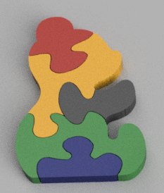 Puzzle Oso Zoo de ensueño