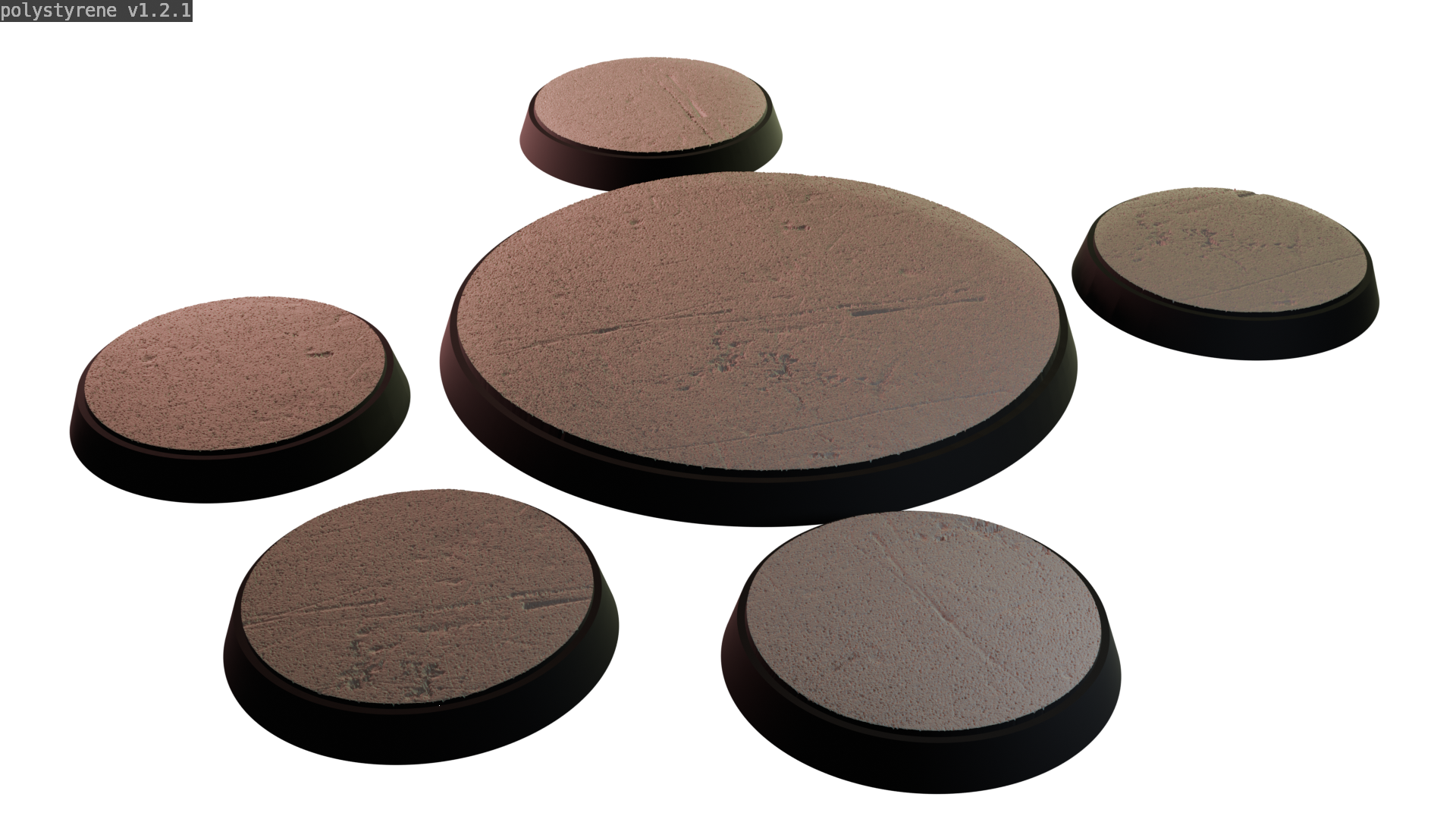 Miniature bases: Polystyrene