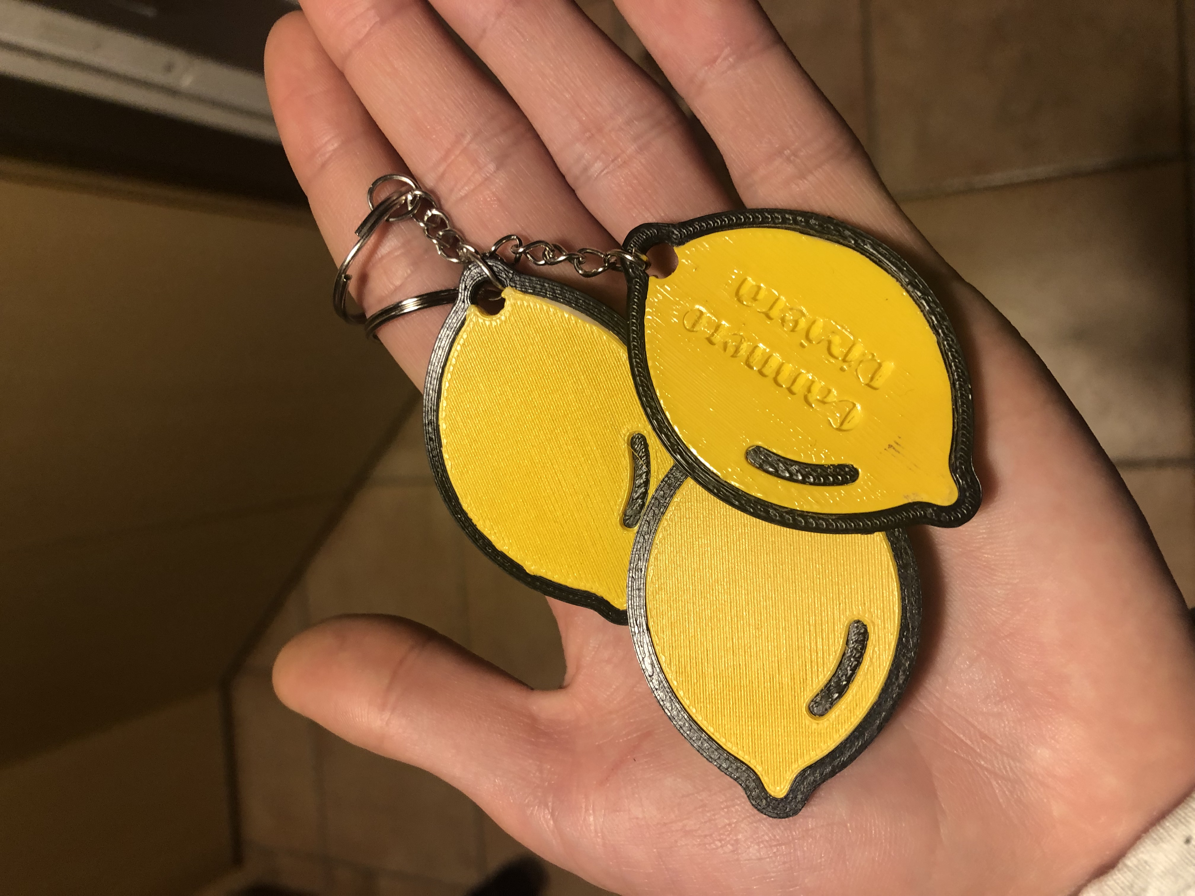 lemon key chain