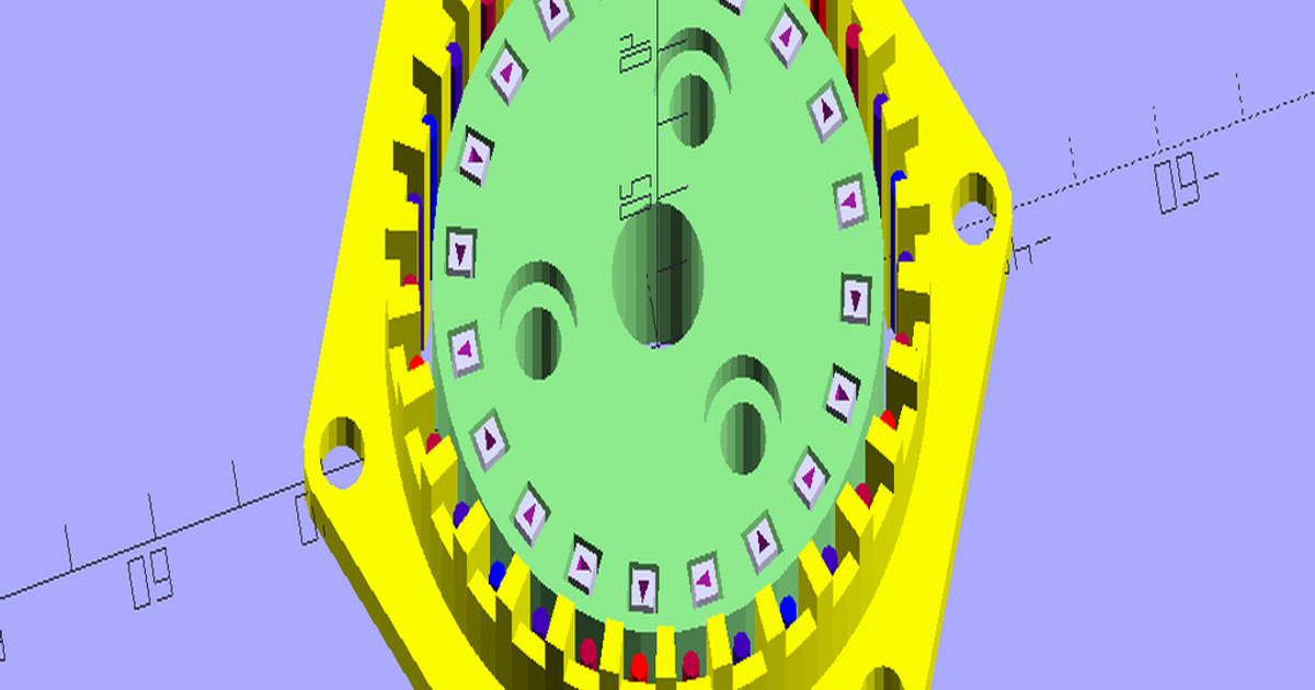 Halbach Effect Motor / Generator by gringer Download free STL model