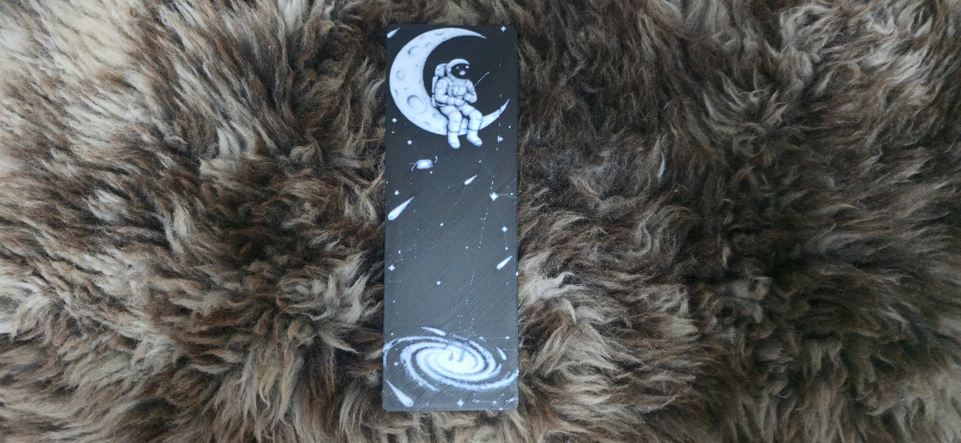 Astronaut Sitting on the Moon Lunar Bookmark