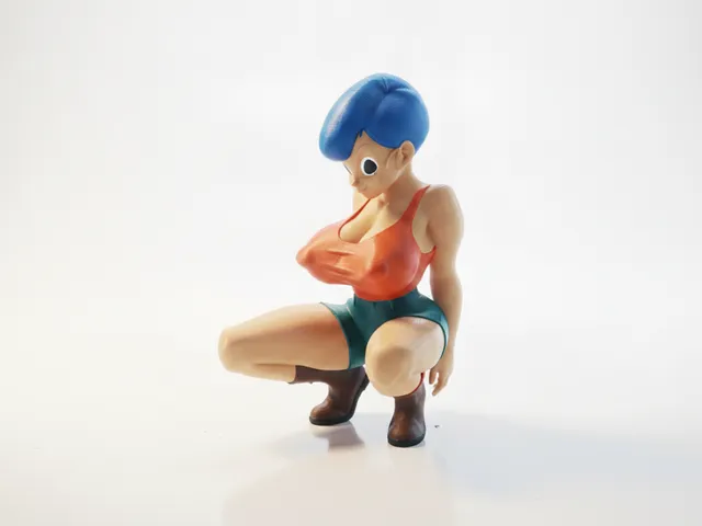 Squatting Female Figurine Statue 3D Printable