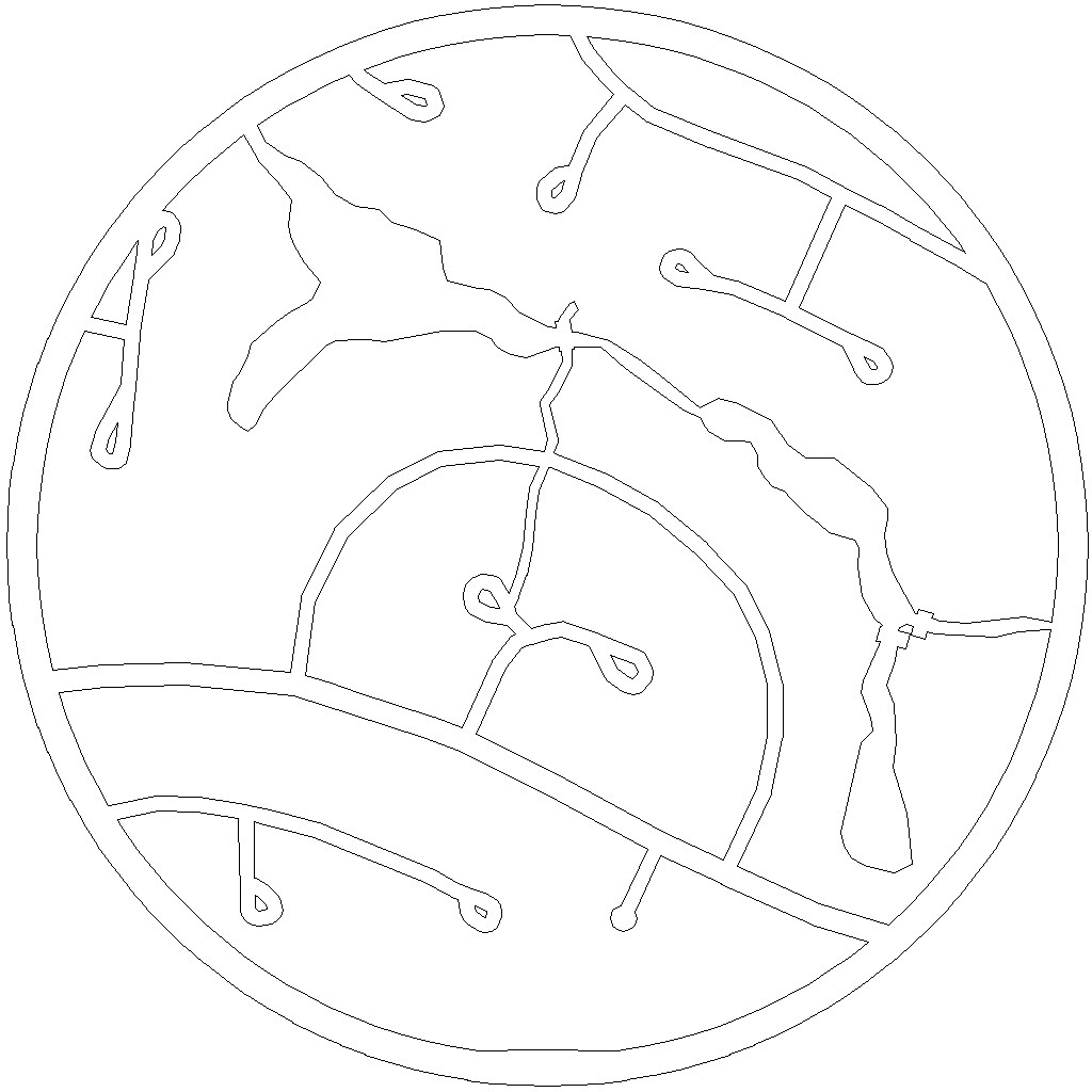 OpenStreetMap Road Map Ornament by gringer | Download free STL model ...